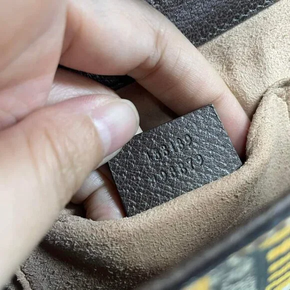 100% Authentic GUCCI Padlock Brown Bengal Canvas Shoulder Bag - Picture 13 of 15